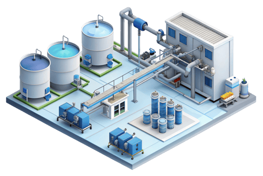 Modern isometric illustration of a comprehensive business strategy png