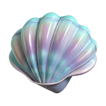 vibrant abstract A Seashell on the Beach Soft Pastel Color genuine png