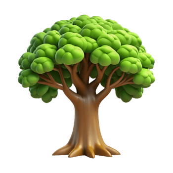 serene artistic A Majestic Oak Tree with Spreading Branche detailed png