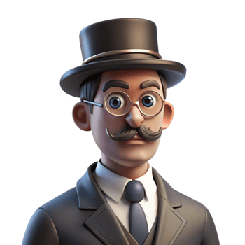 serene artistic Portrait of a Distinguished Gentleman Wit high resolution png