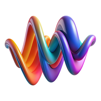 serene rustic Abstract Sound Wave Visualization 4K png