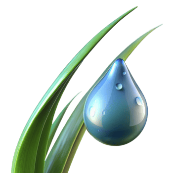 magnificent minimalist A Close Up of a Dewdrop on a Blade Of authentic png