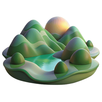 magnificent rustic A Serene Abstract Landscape of Rolling Hi genuine png