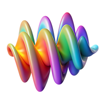 serene artistic An Abstract Representation of Sound Wave genuine png
