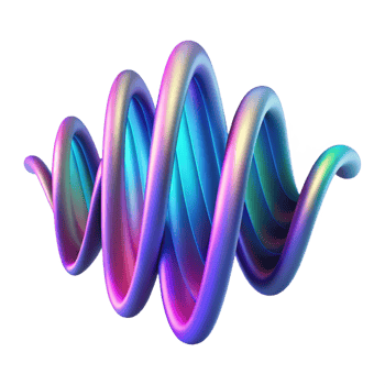 vibrant vintage Abstract Sound Wave Visualization high resolution png