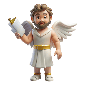 serene vintage A Cunning Hermes Delivering a Message Fro genuine png