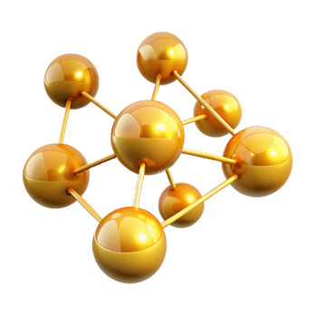 beautiful artistic A Network of Pulsating Interconnected Orb detailed png