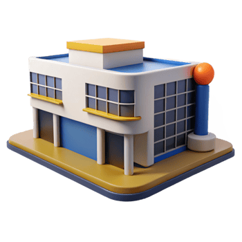 elegant contemporary Bauhaus School Building Functional Design high quality png