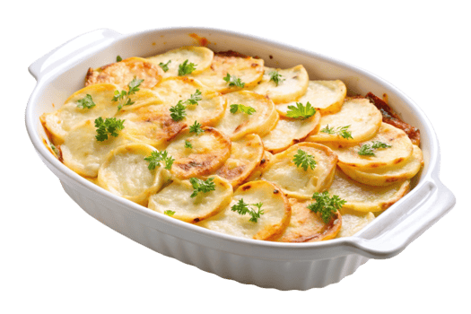 Scalloped potatoes a family favorite dish png
