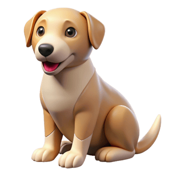 beautiful creative A Loyal Dog Sitting Patiently Warm Indo high resolution png