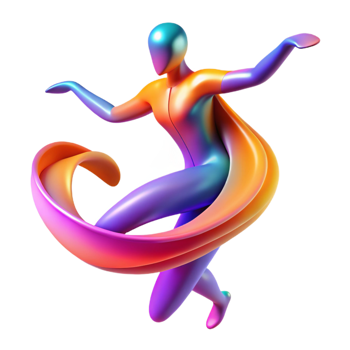 beautiful creative An Abstract Representation of Dance Using authentic png