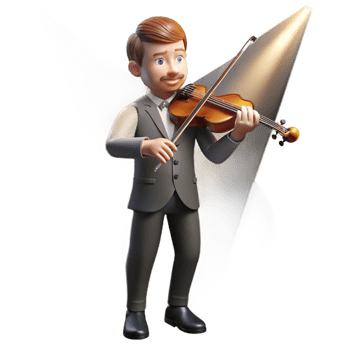 dramatic contemporary Portrait of a Melancholic Musician With detailed png