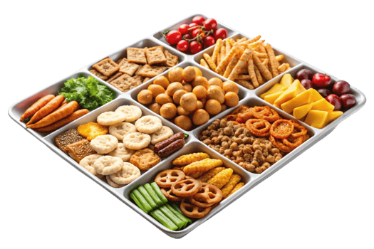Snack trays perfect for movie nights png
