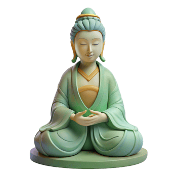 beautiful contemporary A Serene Depiction of Kwan Yin the Buddh exclusive png