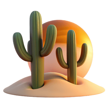stunning traditional A Desert Cactus at Sunset Warm Hues And genuine png