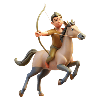 extraordinary minimalist Centaur Galloping Through Forest genuine png