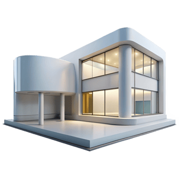 elegant artistic Modern Art Museum White Walls professional png