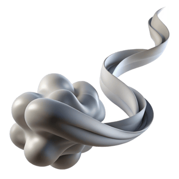 stunning abstract A Single Flowing Ribbon of Smoke in Sha exclusive png