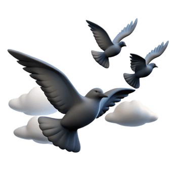 extraordinary contemporary A Group of Birds Flying in Formation Dr professional png