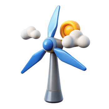 elegant contemporary A Wind Turbine Generating Electricity Dy genuine png