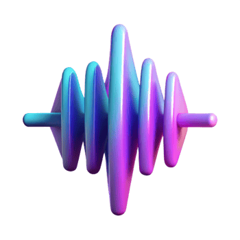 vibrant contemporary Abstract Sound Wave Visualization png