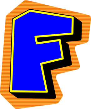 Magazine Ransom Note Cut Out, Letter F png