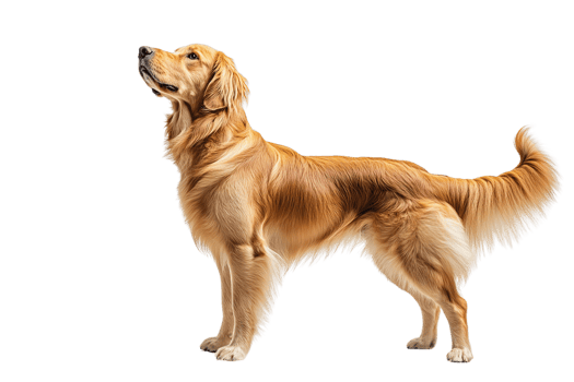 Golden Retriever Looking Upwards png
