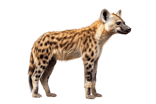 Spotted Hyena on Transparent Background png