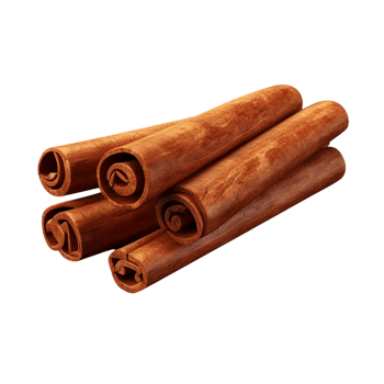 Cinnamon sticks arranged in a neat stack png