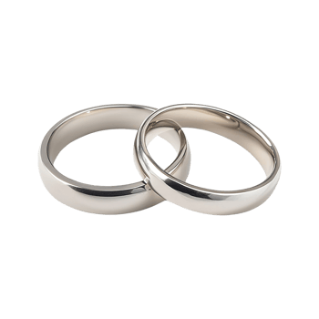 Intertwined Silver Wedding Bands png
