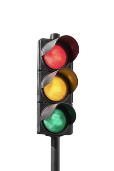Traffic Light with Red, Yellow, and Green Signals png