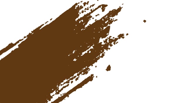 Simple Abstract Brown Paint Brush Stroke Brushstroke on White Isolated Horizontal Background vector