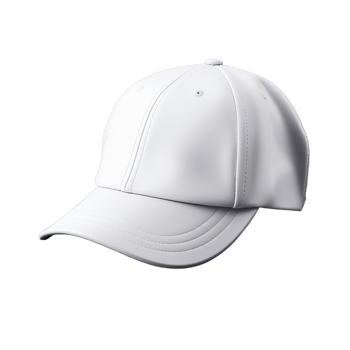 white baseball cap a curved brims png