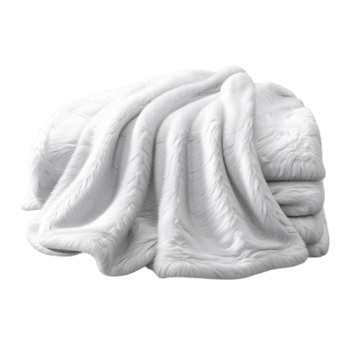 white silk fabricistically folded into delicate layers png
