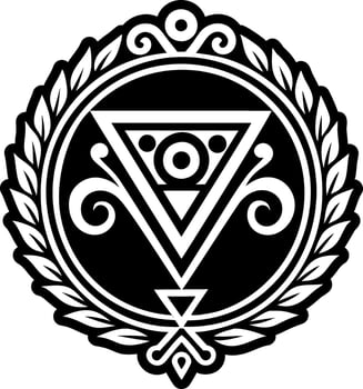 Pythia symbol icon in filled style vector
