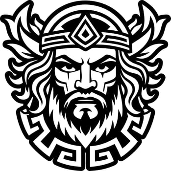 A filled style icon of hephaestus greek symbol vector