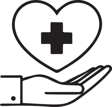 Medical line art icon design. Editable world health day outline symbol and sign vector