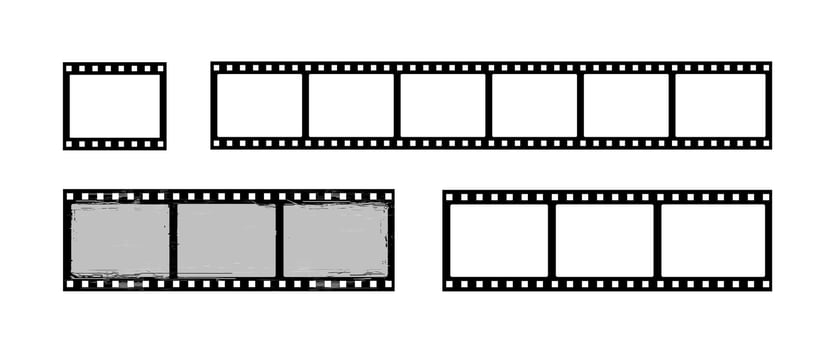 Film Strip on white background vector