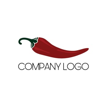 image of hot pepper. food icon vector