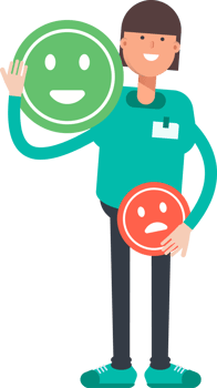 Woman Staff Character and Emoticon Sign png