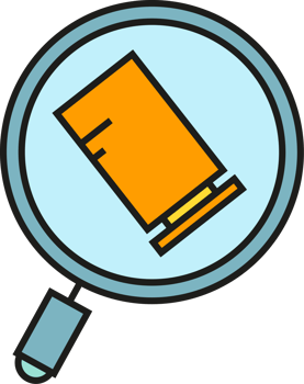Magnifier Scanning Bullet for Evidence Investigation Icon png