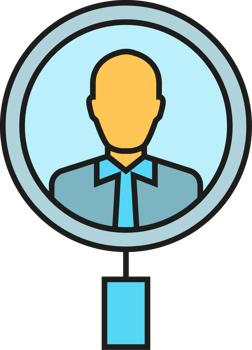 Magnifier and Employee Icon png
