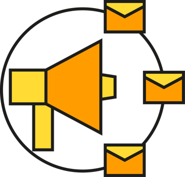Email Marketing Megaphone Icon png