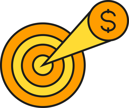 Financial Target Icon png