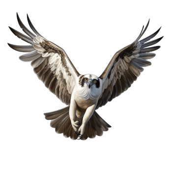 Majestic hawk soaring in the sky wings spread wide png