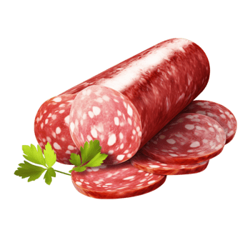 ly sliced salami herbs looks appetizing png