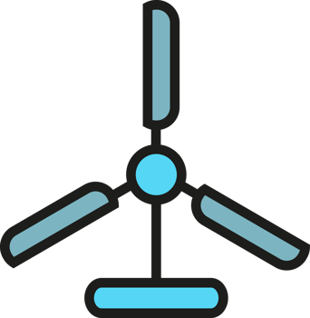 Wind Turbine Icon Illustration png