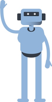 Smart Humanoid Character Greeting png
