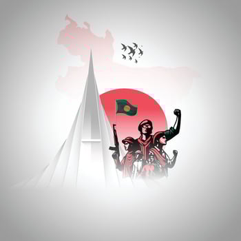 26th March Independence Day and 16 December the victory day of Bangladesh vector