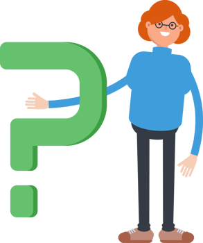 Woman Character and Question Mark png